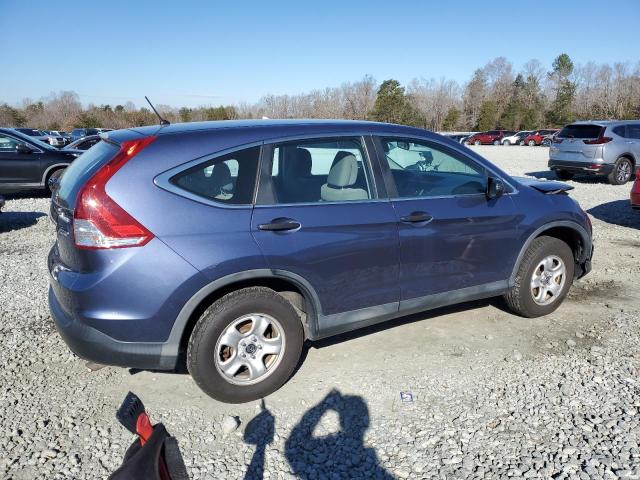 2HKRM4H35EH615848 - 2014 HONDA CR-V LX BLUE photo 3