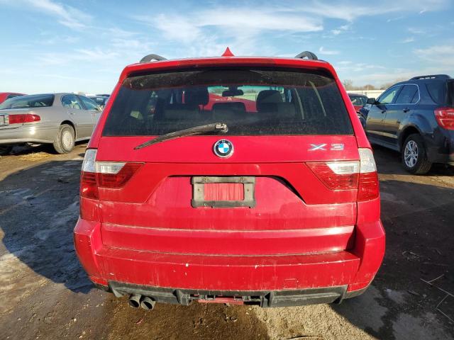 WBXPC93437WF21994 - 2007 BMW X3 3.0SI RED photo 6