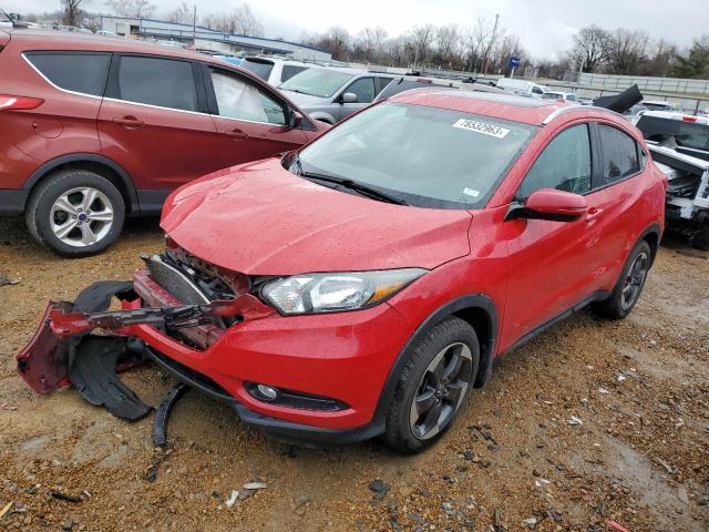 3CZRU6H76JM701568 - 2018 HONDA HR-V EXL RED photo 1