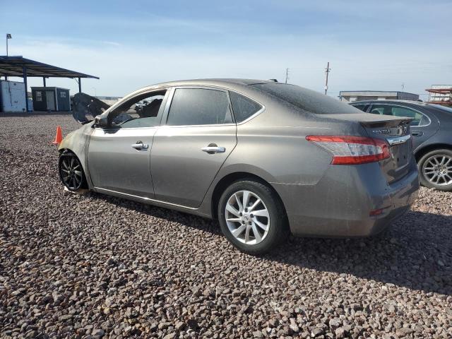 3N1AB7AP3FY375336 - 2015 NISSAN SENTRA S GRAY photo 2