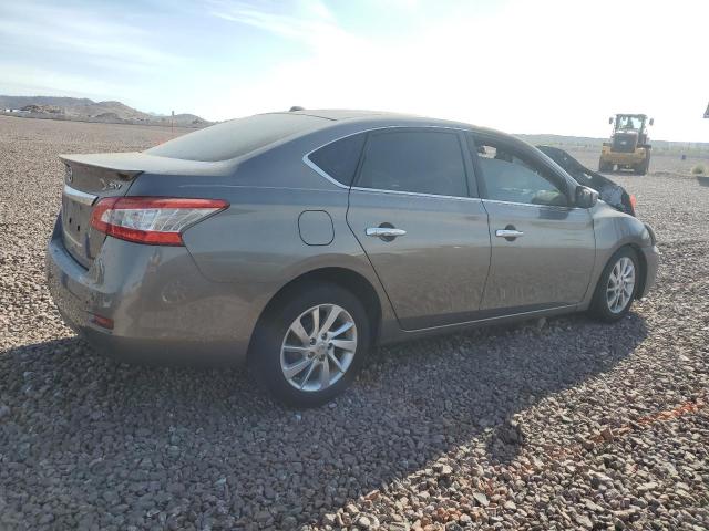 3N1AB7AP3FY375336 - 2015 NISSAN SENTRA S GRAY photo 3