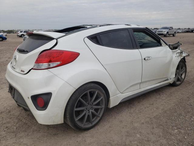 KMHTC6AE2FU234963 - 2015 HYUNDAI VELOSTER TURBO WHITE photo 3