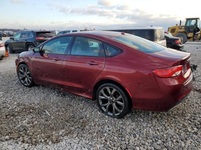 1C3CCCBG5GN105571 - 2016 CHRYSLER 200 S BURGUNDY photo 2