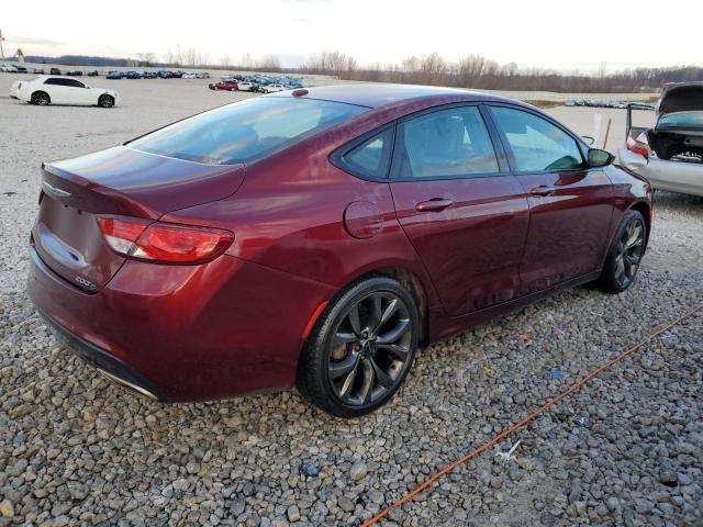 1C3CCCBG5GN105571 - 2016 CHRYSLER 200 S BURGUNDY photo 3