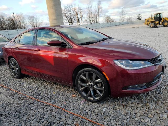 1C3CCCBG5GN105571 - 2016 CHRYSLER 200 S BURGUNDY photo 4