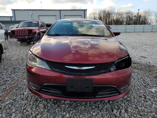 1C3CCCBG5GN105571 - 2016 CHRYSLER 200 S BURGUNDY photo 5