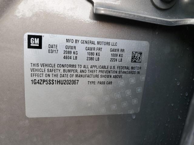 1G4ZP5SS1HU202067 - 2017 BUICK LACROSSE ESSENCE Boz foto 12