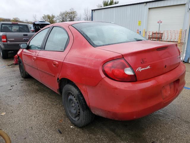 1P3ES46C5YD533510 - 2000 PLYMOUTH NEON BASE 红色 照片 2