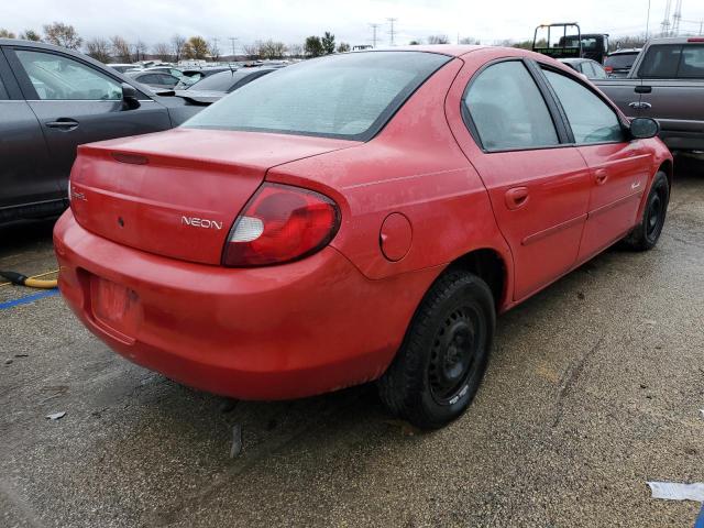 1P3ES46C5YD533510 - 2000 PLYMOUTH NEON BASE 红色 照片 3