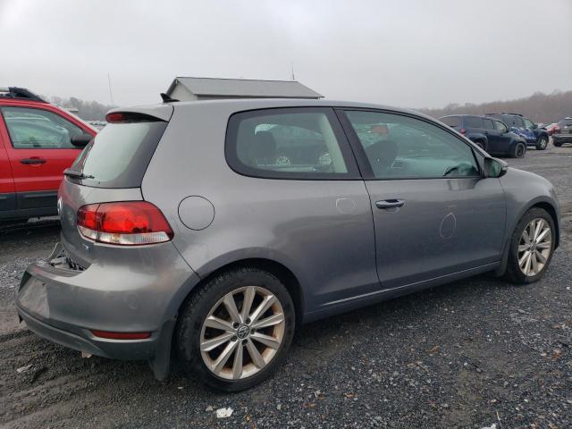 WVWMM7AJ0CW204482 - 2012 VOLKSWAGEN GOLF GRAY photo 3