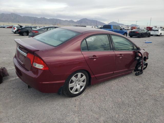 2HGFA1F55AH541074 - 2010 HONDA CIVIC LX RED photo 3