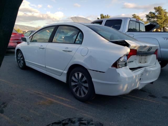 19XFA16889E006708 - 2009 HONDA CIVIC EX WHITE photo 2