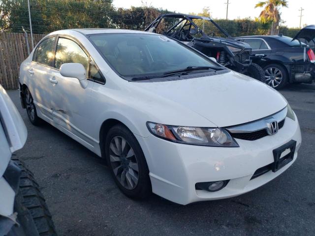 19XFA16889E006708 - 2009 HONDA CIVIC EX WHITE photo 4