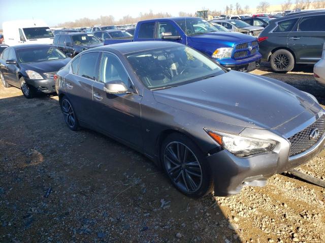 JN1BV7AR2FM404549 - 2015 INFINITI Q50 BASE SILVER photo 4