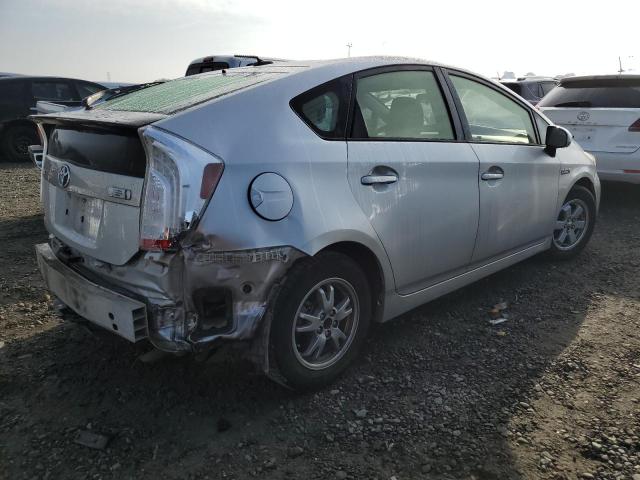 JTDKN3DP5F3073374 - 2015 TOYOTA PRIUS PLUG SILVER photo 3