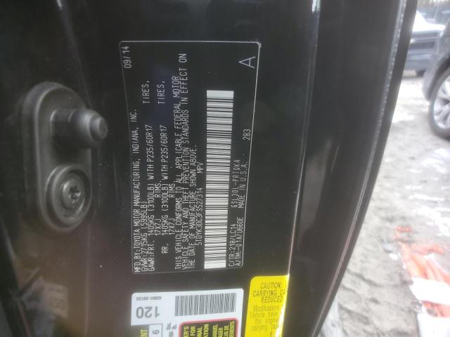 5TDYK3DC3FS527314 - 2015 TOYOTA SIENNA XLE BLACK photo 13