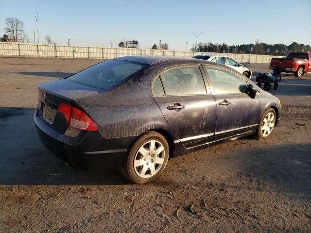 1HGFA16588L067523 - 2008 HONDA CIVIC LX BLUE photo 3