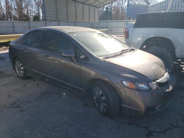 1HGFA16999L011305 - 2009 HONDA CIVIC EXL ნაცრისფერი ფოტო 4