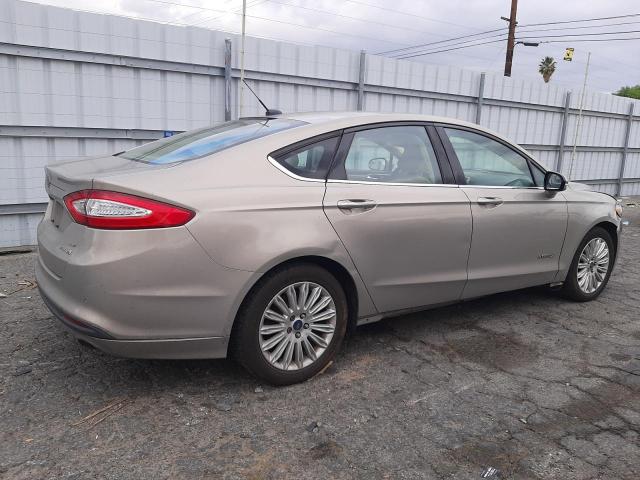 3FA6P0LU9FR173471 - 2015 FORD FUSION SE HYBRID GOLD photo 3