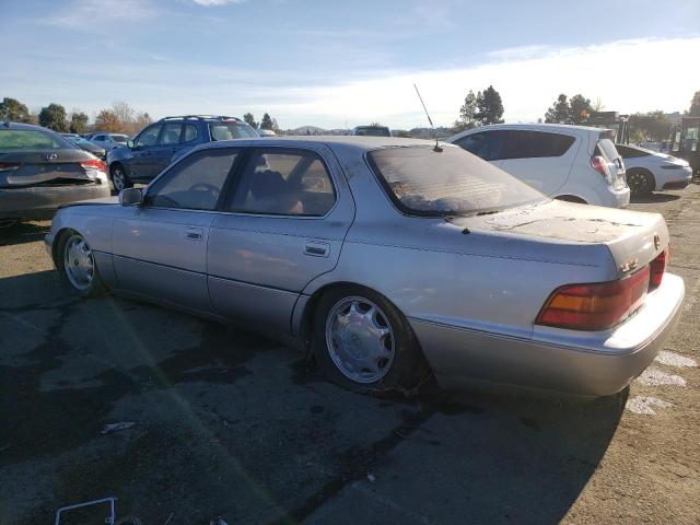 JT8UF11E0P0151994 - 1993 LEXUS LS 400 SILVER photo 2