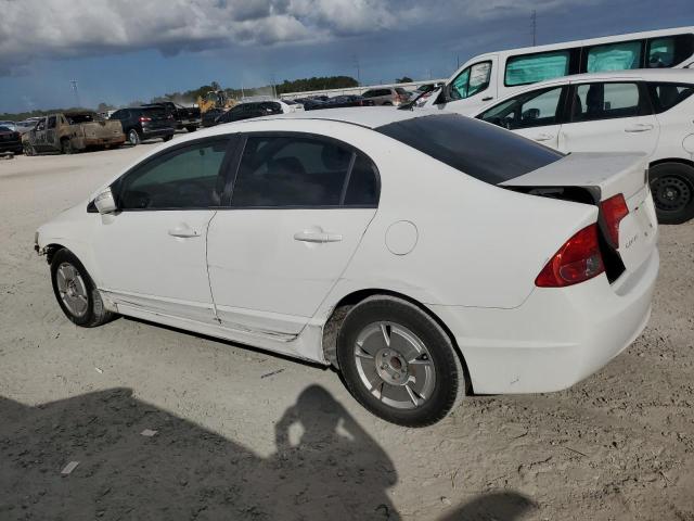 JHMFA362X8S010518 - 2008 HONDA CIVIC HYBRID WHITE photo 2