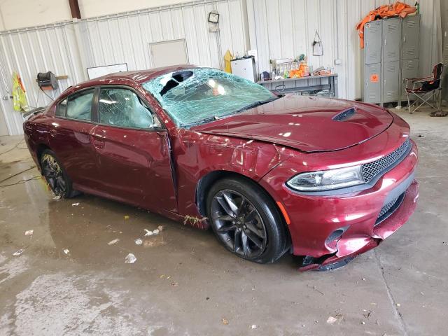 2C3CDXMG0MH578543 - 2021 DODGE CHARGER GT BURGUNDY photo 4