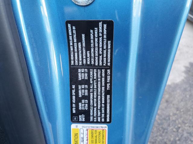 W04WJ3N59HG153793 - 2017 BUICK CASCADA SPORT TOURING 蓝色 照片 12