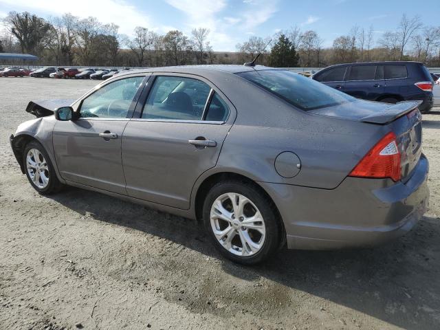 3FAHP0HA2CR374941 - 2012 FORD FUSION SE GRAY photo 2