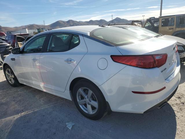 5XXGM4A74FG403878 - 2015 KIA OPTIMA LX WHITE photo 2