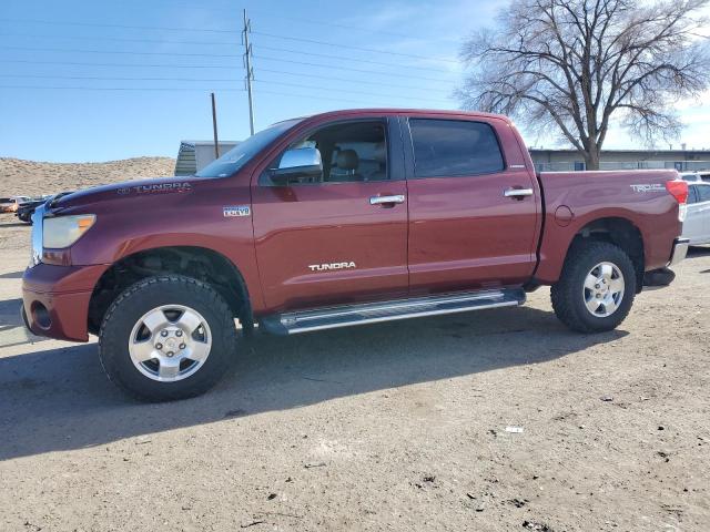 5TFHW5F16AX133823 - 2010 TOYOTA TUNDRA CREWMAX LIMITED MAROON photo 1