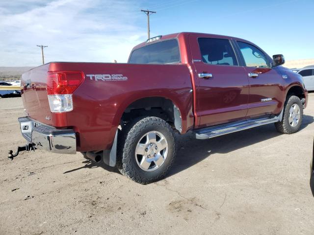 5TFHW5F16AX133823 - 2010 TOYOTA TUNDRA CREWMAX LIMITED MAROON photo 3