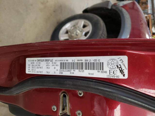 3C6UD5DL2CG288327 - 2012 DODGE RAM 2500 SLT RED photo 12