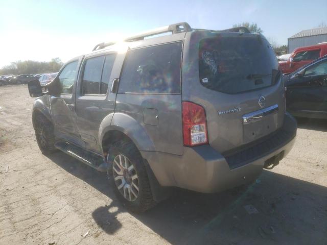 5N1BR18B78C636611 - 2008 NISSAN PATHFINDER LE BROWN photo 2