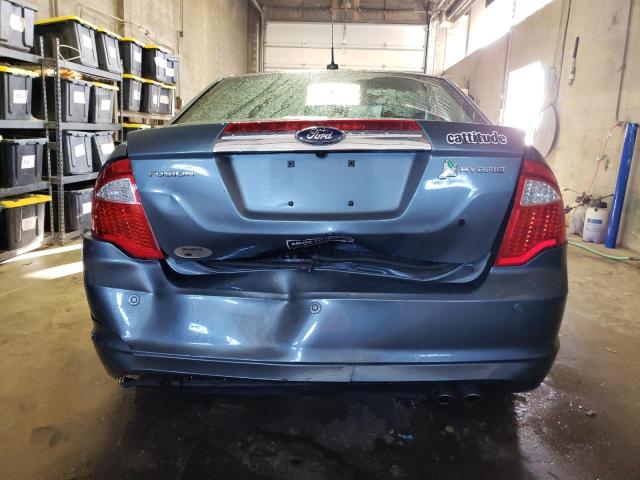 3FADP0L3XCR176647 - 2012 FORD FUSION HYBRID BLUE photo 6