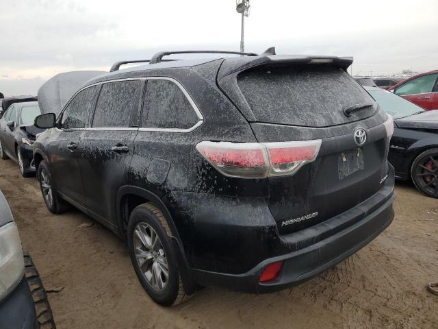 5TDJKRFH5FS145170 - 2015 TOYOTA HIGHLANDER XLE შავი ფოტო 2