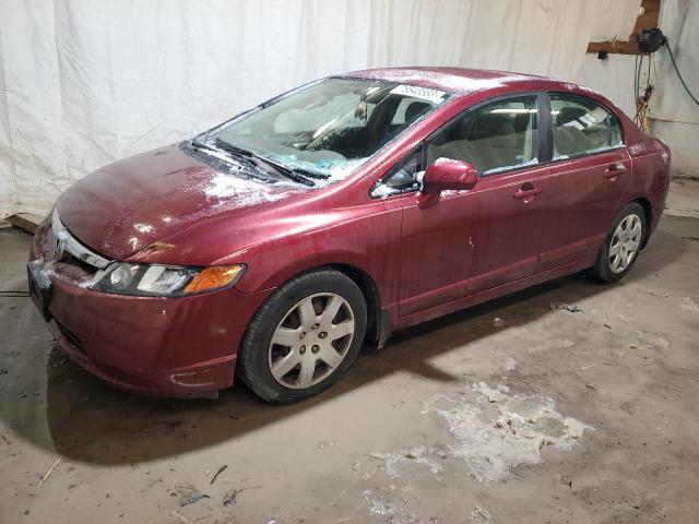 1HGFA16598L078675 - 2008 HONDA CIVIC LX BURGUNDY photo 1