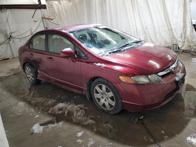 1HGFA16598L078675 - 2008 HONDA CIVIC LX BURGUNDY photo 4