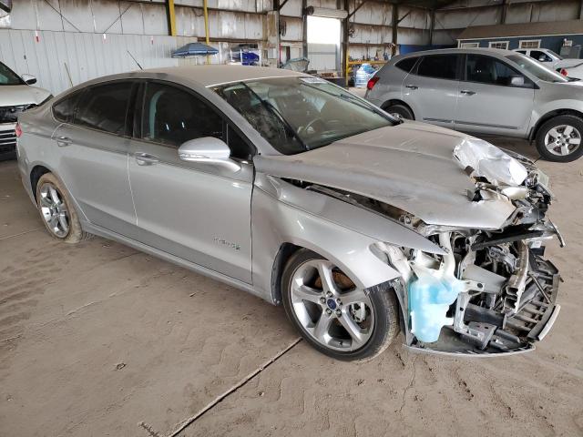 3FA6P0LU0ER111908 - 2014 FORD FUSION SE HYBRID SILVER photo 4