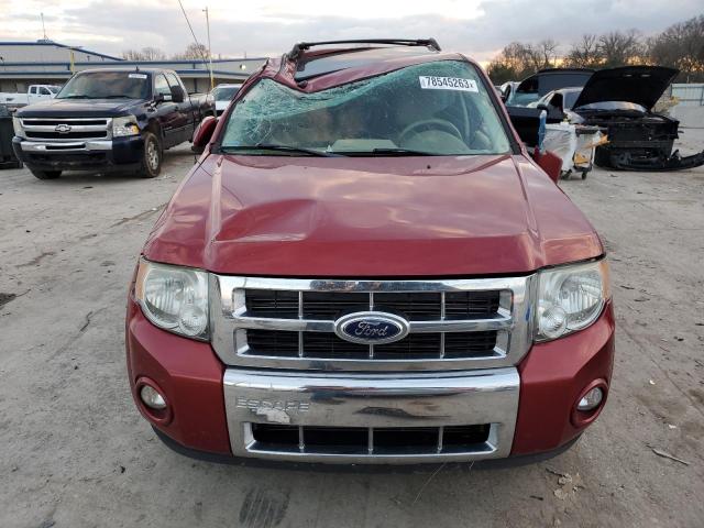 1FMCU0E78CKA71877 - 2012 FORD ESCAPE LIMITED RED photo 5