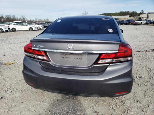 19XFB2F56FE283829 - 2015 HONDA CIVIC LX GRAY photo 6