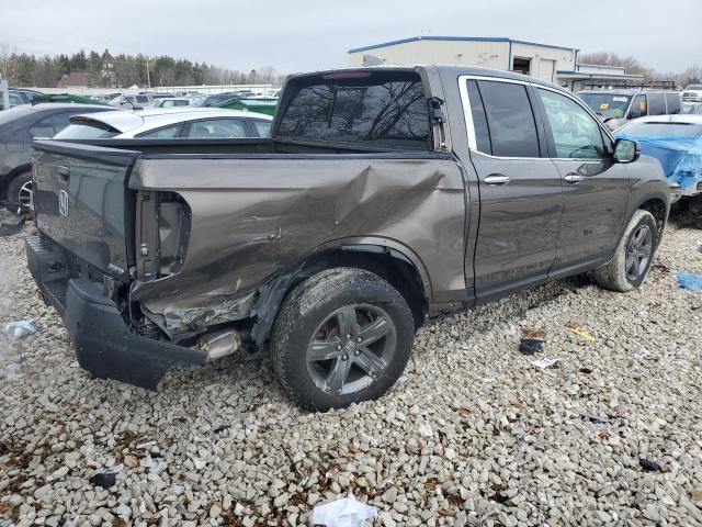 5FPYK3F77NB029661 - 2022 HONDA RIDGELINE RTL BROWN photo 3