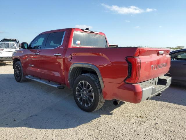 5TFJA5AB2NX005486 - 2022 TOYOTA TUNDRA CREWMAX LIMITED RED photo 2