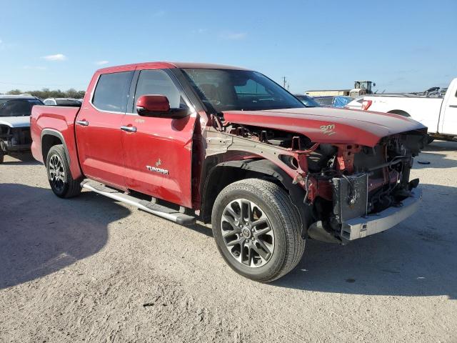 5TFJA5AB2NX005486 - 2022 TOYOTA TUNDRA CREWMAX LIMITED RED photo 4