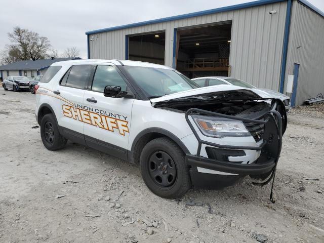 1FM5K8AR9JGC75110 - 2018 FORD EXPLORER POLICE INTERCEPTOR أبيض صورة 4
