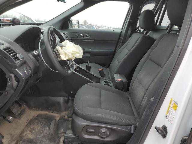 1FM5K8AR9JGC75110 - 2018 FORD EXPLORER POLICE INTERCEPTOR أبيض صورة 7