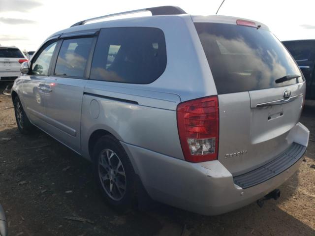 KNDMG4C71E6586600 - 2014 KIA SEDONA LX SILVER photo 2