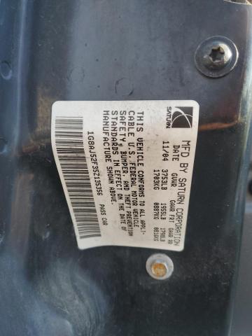 1G8AJ52F35Z135356 - 2005 SATURN ION LEVEL 2 GRAY photo 12