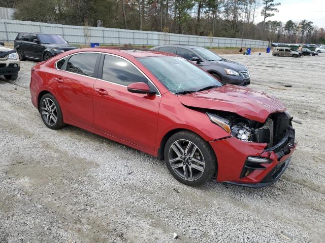 3KPF54AD2ME304867 - 2021 KIA FORTE EX RED photo 4