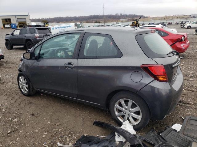 VNKJTUD39FA024072 - 2015 TOYOTA YARIS GRAY photo 2