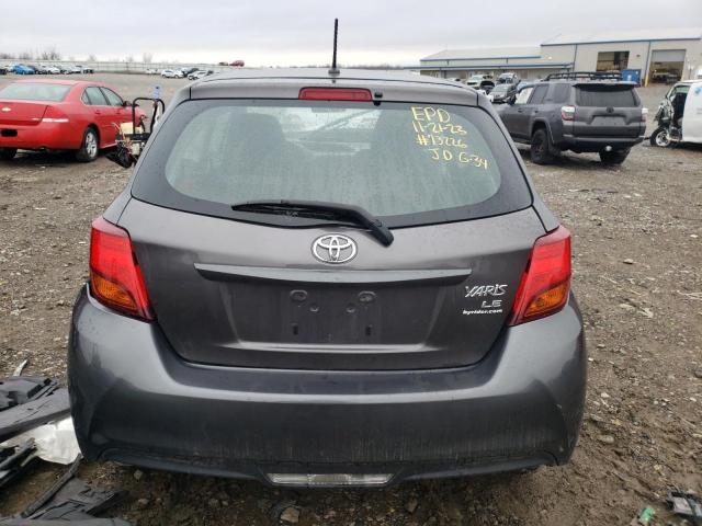 VNKJTUD39FA024072 - 2015 TOYOTA YARIS GRAY photo 6